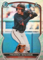 2023 Bowman Chrome Prospects #BCP35 Frederick Bencosme Lunar Glow Refractor Baseball Card