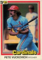 1981 Donruss #189 Pete Vuckovich Baseball Card