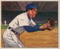 1950 Bowman #240 Eddie Lake Baseball Card