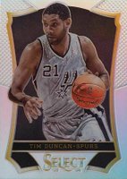 2013 Panini Select #109 Tim Duncan Prizm Basketball Card
