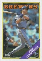 1988 Topps #337 Jim Gantner Baseball Card