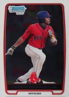 2012 Bowman Prospects #BCP66 Jackie Bradley Jr. Chrome Baseball Card