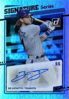 2020 Panini Donruss Signature Series #SSBO Bo Bichette Baseball Card