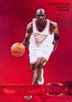 2021 Skybox Metal Universe Champions 1997-98 Retro #RB1 Michael Jordan Red Precious Metal Gems Basketball Card
