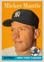1958 Topps #150 Mickey Mantle Baseball Card