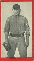 1910 Old Mill Series 6 (Blue Grass League) # Casey Stengel Baseball Card