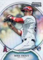 2011 Bowman Sterling #22 Mike Trout Rookie-Refractor Baseball Card