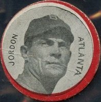 1912 Colgan's Chips Red Border # Tim Jordan Atlanta Baseball Card