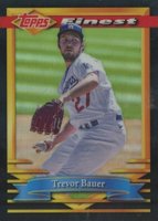 2021 Topps Finest Flashbacks #18 Trevor Bauer Black Refractor Baseball Card