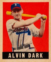 1948 Leaf #51 Alvin Dark Short Print Baseball Card