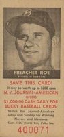 1954 N.Y. Journal-American # Preacher Roe Baseball Card