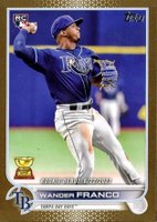 2022 Topps Update #US42 Wander Franco Gold Baseball Card