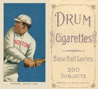 1909 White Borders Drum 350 #456 Tris Speaker Baseball Card