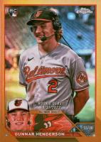 2023 Topps Chrome Update #USC208 Gunnar Henderson Gold Refractor Baseball Card