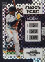 2022 Panini Chronicles Contenders Optic #1 Wander Franco Building Blocks Baseball Card