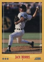 1988 Score #545 Jack Morris Baseball Card