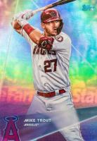 2020 Topps X Steve Aoki #1 Mike Trout Rainbow Foilboard Baseball Card