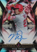 2018 Finest Finest Cornerstones Autographs #FCAMT Mike Trout Baseball Card