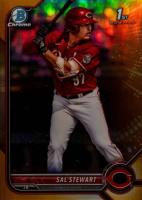 2022 Bowman Draft #BDC122 Sal Stewart Chrome-Gold Refractor Baseball Card