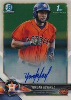 2018 Bowman Chrome Prospects Autographs #CPAYA Yordan Alvarez Baseball Card