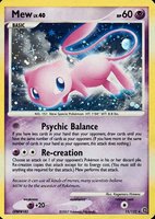2007 Pokemon Diamond & Pearl Secret Wonders #15 Mew-Holo TCG Card