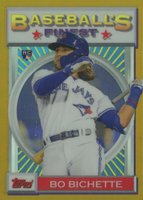 2020 Finest Flashbacks #190 Bo Bichette Gold Refractor Baseball Card