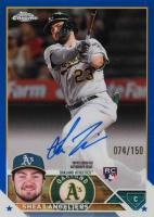 2023 Topps Chrome Rookie Autograph #RASL Shea Langeliers Blue Baseball Card
