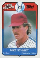 1989 Cap'N Crunch #16 Mike Schmidt Baseball Card
