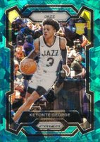 2023 Panini Prizm #127 Keyonte George Teal Ice Basketball Card