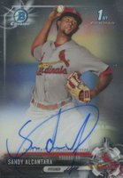 2017 Bowman Prospects Autographs #SA Sandy Alcantara Chrome Baseball Card