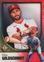 2023 Topps Transcendent Collection Transcendent Icons Chrome #92 Paul Goldschmidt Variation-Red Baseball Card