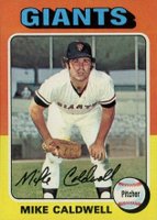 1975 Topps #347 Mike Caldwell Baseball Card