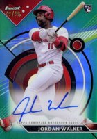 2023 Topps Finest Finest Autographs #JWA Jordan Walker Green Baseball Card