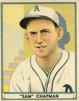 1941 Play Ball #44 Sam Chapman Baseball Card