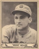1940 Play Ball #56 Eddie Miller Baseball Card