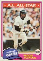 1981 Topps #400 Reggie Jackson All-Star Baseball Card