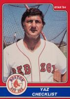 1984 Star Yastrzemski #1 Carl Yastrzemski Yaz Checklist Baseball Card