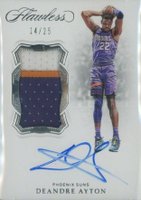 2018 Panini Flawless Vertical Patch Autographs #VPDAY DeAndre Ayton Basketball Card