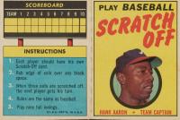 1971 Topps Scratch-Offs # Hank Aaron Baseball Card