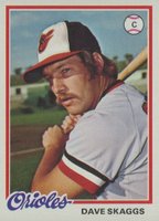 1978 Topps #593 Dave Skaggs Baseball Card
