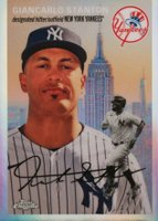 2023 Topps Chrome Platinum Anniversary 1954 Topps Chrome City Variations #85 Giancarlo Stanton Refractor Baseball Card