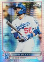 2022 Topps Chrome #100 Mookie Betts Prism Refractor Baseball Card