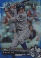 2017 Bowman Draft #BDC41 Ryan Vilade Chrome-Blue Refractor Baseball Card