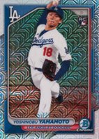 2024 Bowman Mega Box Chrome #36 Yoshinobu Yamamoto Baseball Card