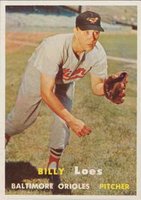 1957 Topps #244 Billy Loes Baseball Card