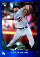 2011 Bowman Chrome Draft #79 Nathan Eovaldi Purple Refractor Baseball Card