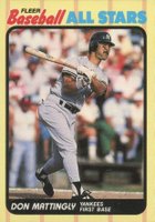 1989 Fleer Baseball All-Stars #28 Don Mattingly Baseball Card