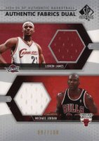 2004 SP Authentic Authentic Fabrics #JJ Jordan/James Dual Basketball Card