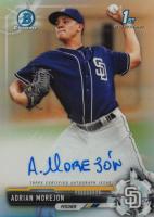 2017 Bowman Chrome Prospect Autograph #AM Adrian Morejon Refractor Baseball Card