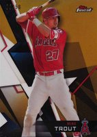 2018 Finest  #50 Mike Trout Gold Refractor Baseball Card